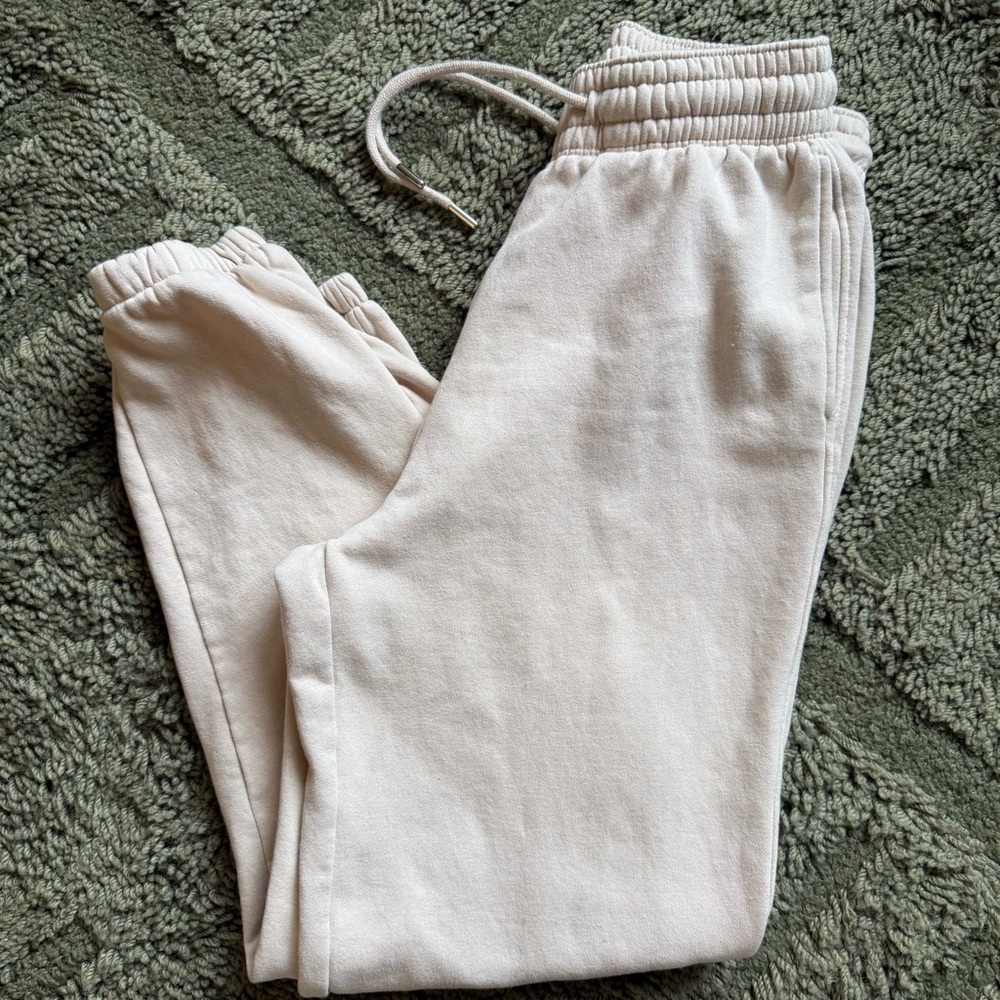 H&M Beige Jogger Sweatpants